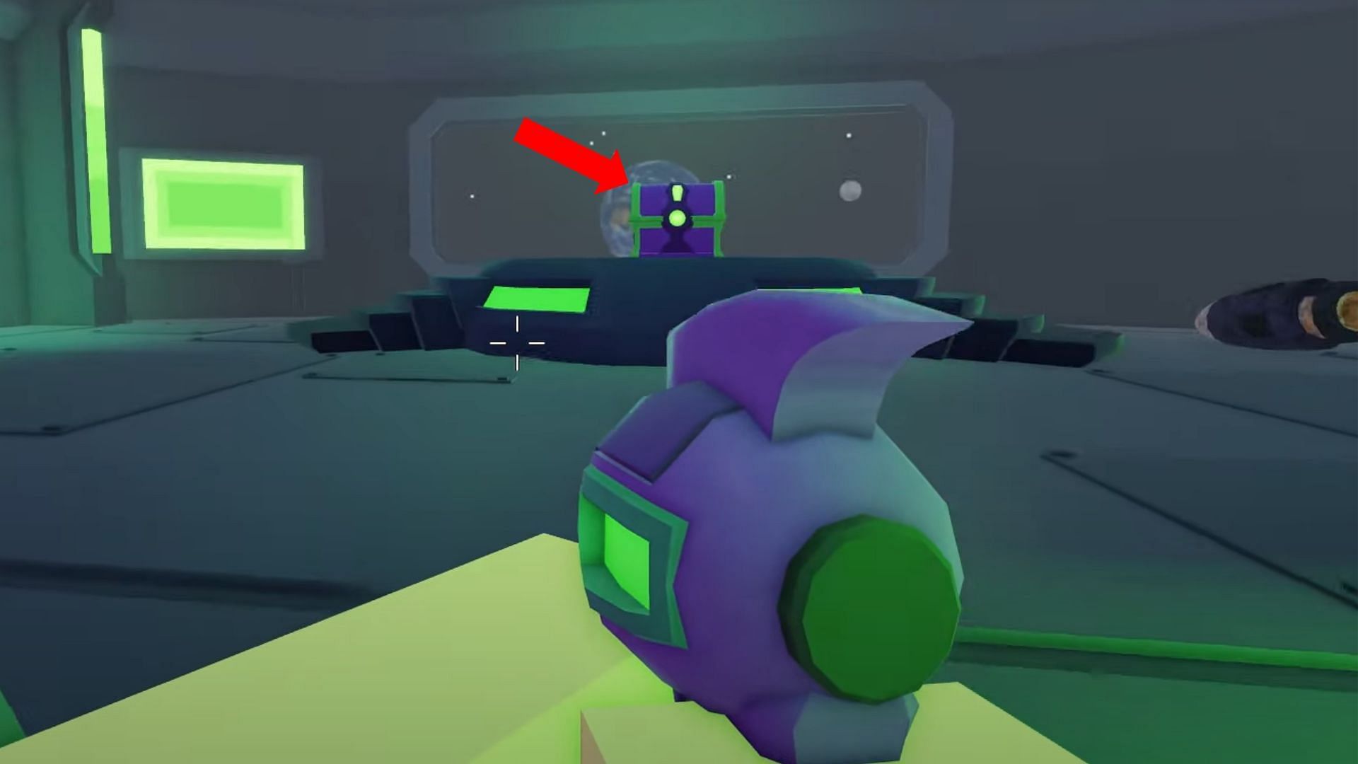 The treasure chest will be on top of a pedestal (Image via Roblox)
